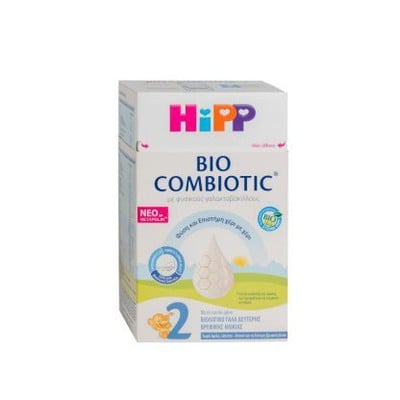 HIPP Bio Combiotic Metafolin Βρεφικό Βιολογικό Γάλα Σε Σκόνη Με Φυσικούς Γαλακτοβάκιλλους No2 Από Τον 6ο Μήνα 600g