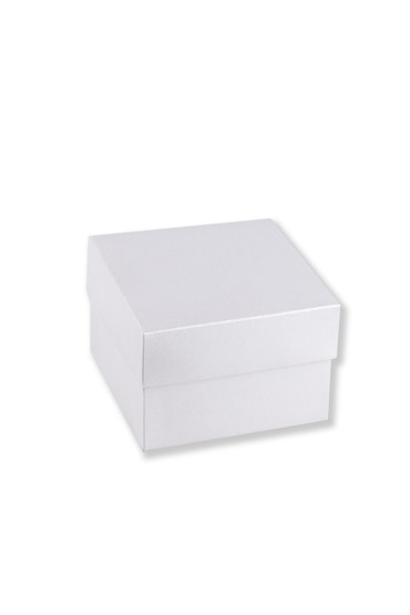 Κουτάκι MARBLE WHITE 7X7X5cm σε λευκό περλέ χρώμα
