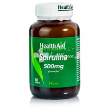 Health Aid Spirulina 500mg, 60 tabs
