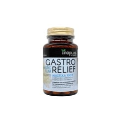 InoPlus Gastro Relief Mastic Gum Συμπλήρωμα Διατροφής Με Ανθρακικό Ασβέστιο Μαγνήσιο & Μαστίχα Χίου 30 κάψουλες