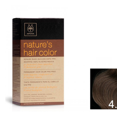 APIVITA Permanent Hair Dye No.4.05 Brown