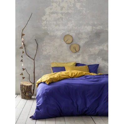 Πάπλωμα Υπέρδιπλο 220x240 Abalone - Blue / Mustard
