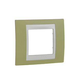 Unica Plus Frame 1 Gang Apple Green/Ivory MGU6.002