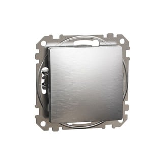 Sedna Design & Elements 1-Way Push-Button Aluminiu