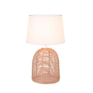 Table Lamp with Fabric Shade Ε27 Beige Marion 4211