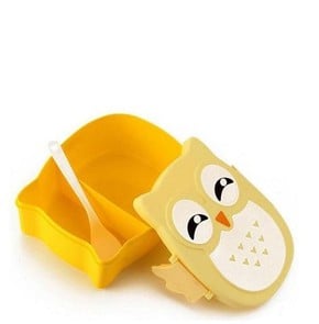 One & Only Baby Lunch Box Owl Yellow Κουκουβάγια Φ