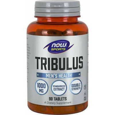 NOW FOODS Tribulus 1000mg Συμπλήρωμα Διατροφής Για την Υποστήριξη της Υγιούς Παραγωγής Ορμονών 90 Δισκία