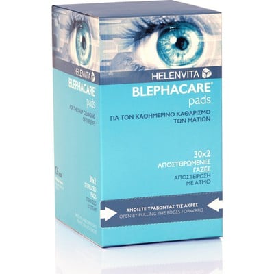 Helenvita Blephacare Pads Οφθαλμικά Επιθέματα 2x30