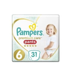 Pampers Premium Care Pants Μέγεθος 6 (15kg+) 31 Πάνες-Βρακάκι