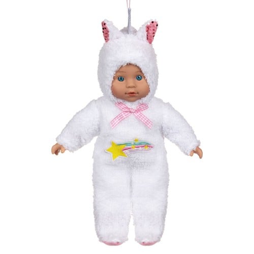 Loder bebe e veshur me unicorn e bardhe 30cm 