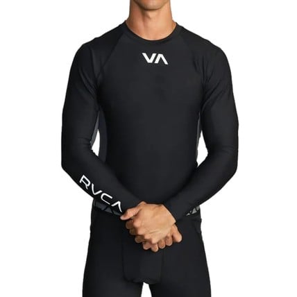 Rvca Men Compression - Long Sleeve Sports Top For 