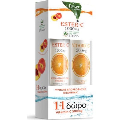 Power of Nature Promo Pack Ester-C Stevia 1000mg 2
