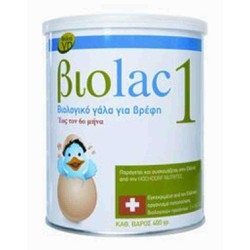 Biolac 1 βιολογικό γάλα για βρέφη 400gr