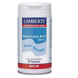 Lamberts Alpha Lipoic Acid Θειούχο Αντιοξειδωτικό 300mg 90tabs.