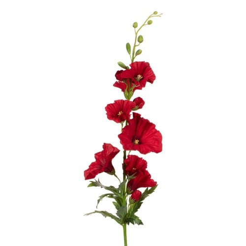 Lule dekoruese e kuqe althaea 79 cm 