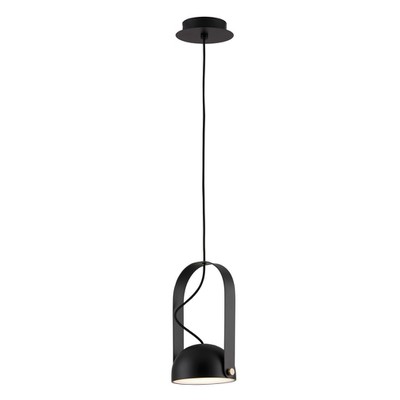 Pendant Light Black Hemi Led 6W 3000K