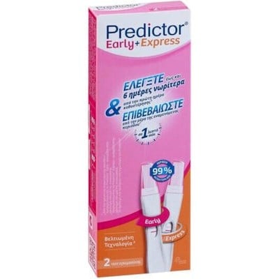 Predictor Early & Express Τεστ Εγκυμοσύνης 2τμχ