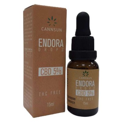 Cannsun Endora Drops CBD 5% THC Free Έλαιο Κάνναβη