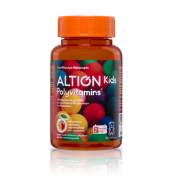 Altion Kids Polyvitamins Πολυβιταμίνη από Φρούτα και Λαχανικά, 60 ζελεδάκια