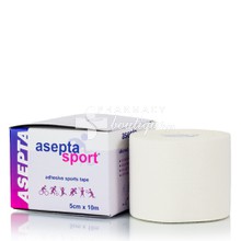 Asepta Sport Tape (5cm x 10m) - Άσπρη, 1τμχ.