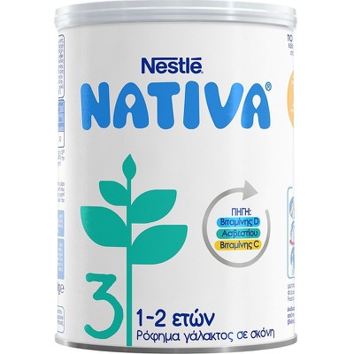 Nestle Γάλα σε Σκόνη Nativa 3 10m 400gr - Real Peach - online Φαρμακείο