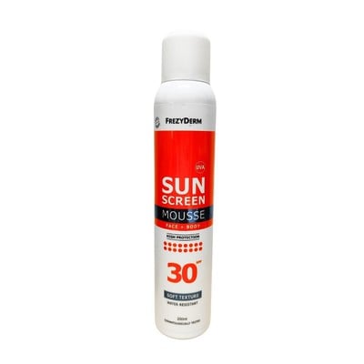 Frezyderm Sun Screen Mousse SPF30 Αντηλιακός Αφρός