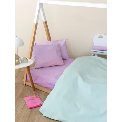 Σεντόνι Κούνιας 130x170 Totem Lilac Χωρίς Λάστιχο