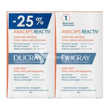 Ducray Σετ Anacaps Reactiv - Αντιδραστική Τριχόπτωση, 2 x 30 caps (PROMO -25%)