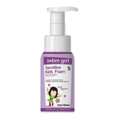 FREZYDERM Sensitive Kids Intim Girl Foam Αφρός Καθαρισμού Για Την Καθημερινή Υγιεινή Της Ευαίσθητης Περιοχής Κατά Τη Νεογνική, Παιδική & Προεφηβική Ηλικία 250ml
