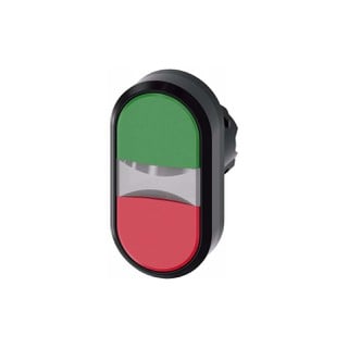 Button Double Light without indication Red/Green 3