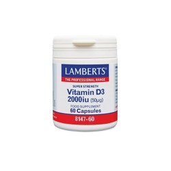 Lamberts Vitamin D3 2000iu Συμπλήρωμα Διατροφής Βιταμίνης D 60 κάψουλες