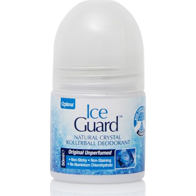 OPTIMA Ice Guard Natural Crystal Original Deodorant Roll-On Αποσμητικό Χωρίς Άρωμα 50ml
