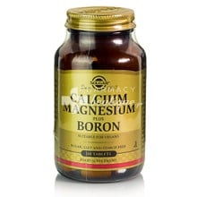 Solgar Calcium Magnesium plus Boron - Οστά / Μυς / Δόντια, 100 tabs