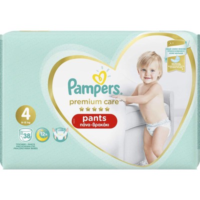 Pampers Premium Care Pants Jumbo Pack No 4 (9-15Kg
