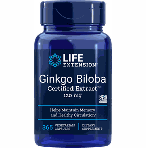 Life Extension Gingo Biloba 120mg για την Εγκεφαλι